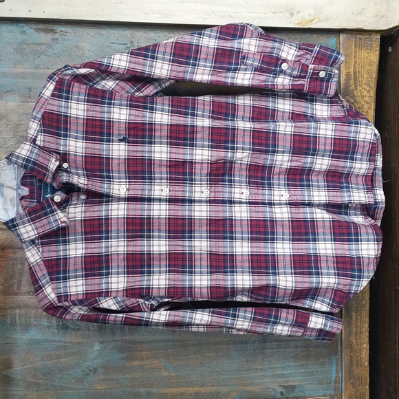 Boy's Ralph Lauren Long Sleeve Button Down Polo Shirt - Medium (10-12) - Picture 1 of 5